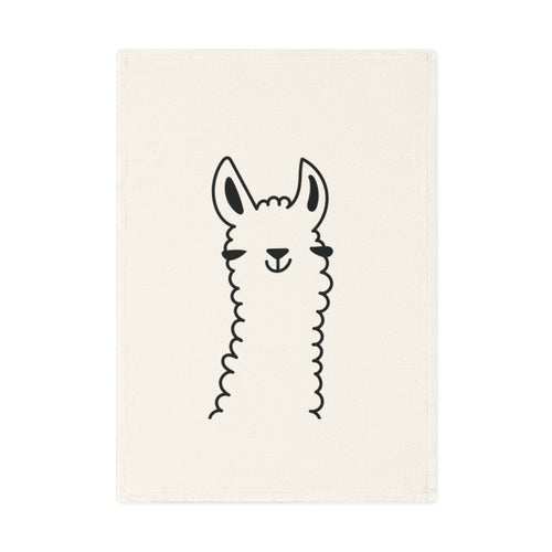 Llama Cotton Tea Towel, 50 x 70 cm, organic cotton, eco-friendly llama