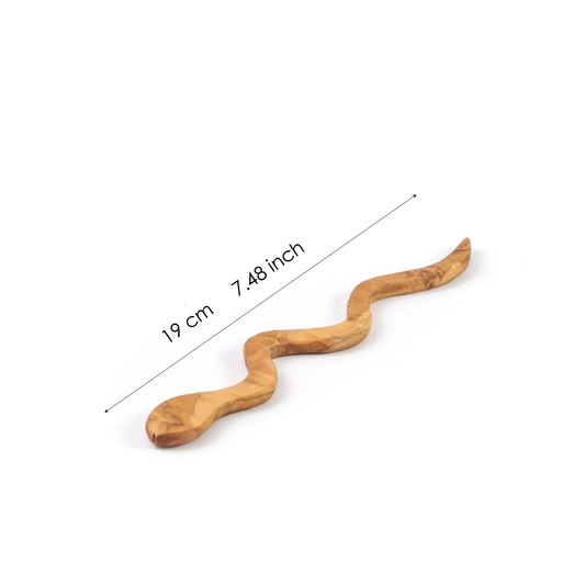 Handmade Snake-Shape Hair Pin – My Olive Wood Hair Buddy