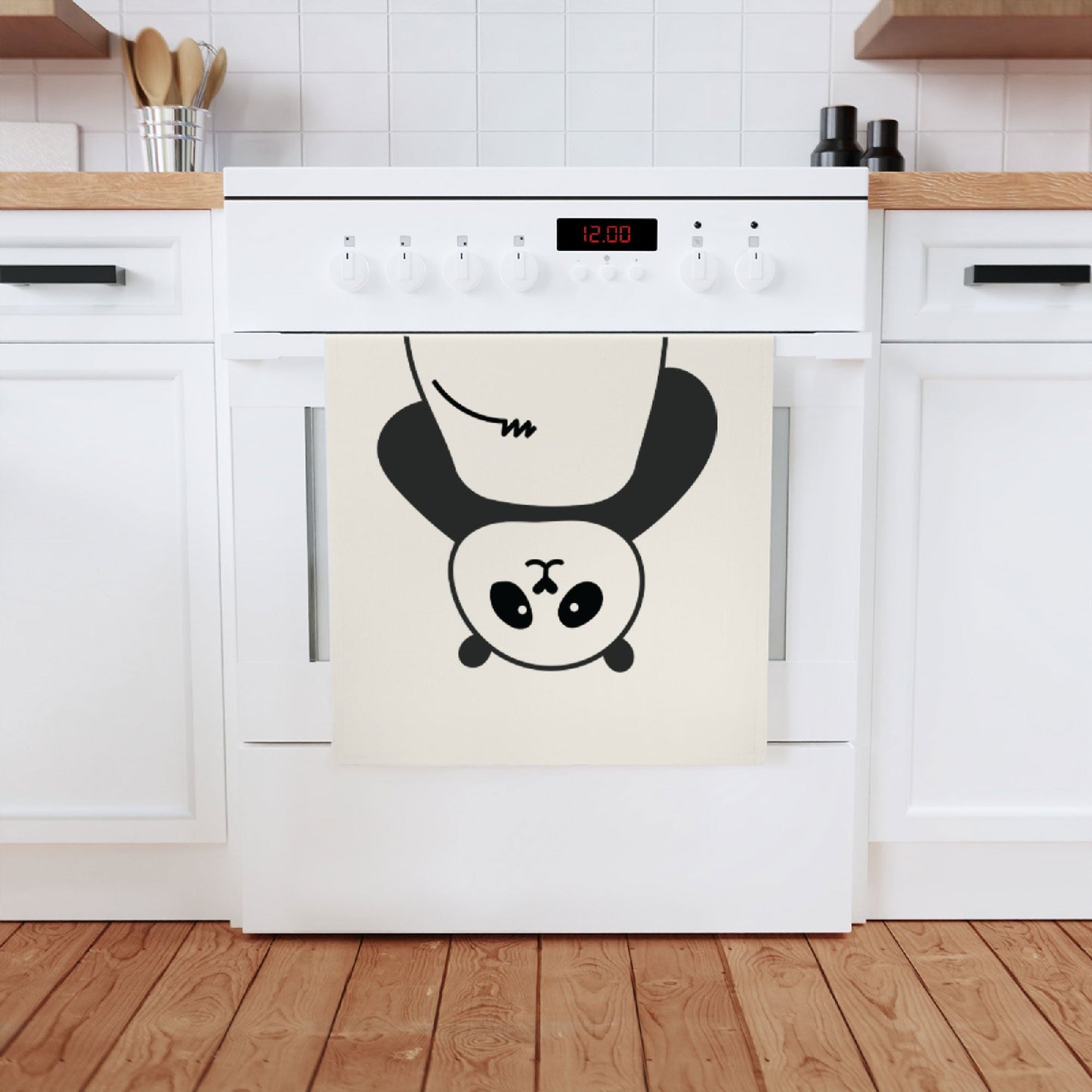 Panda Cotton Tea Towel, 50 x 70 cm, organic cotton